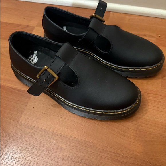 Dr. Martens Shoes - Dr. Martens Black Leather Flats
